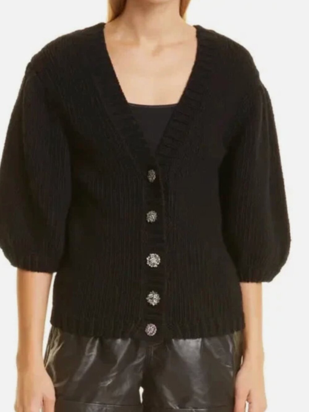 ba&sh Knit Cardigan XS Black
